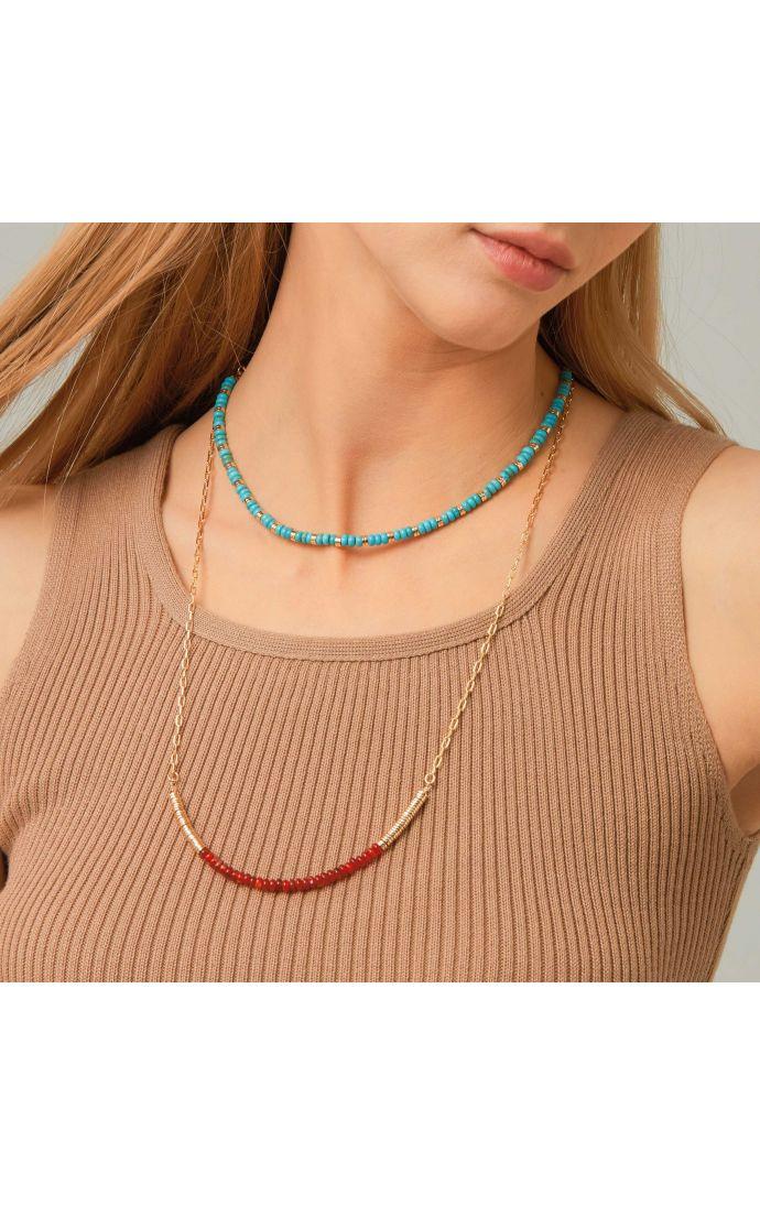 Hipanema Collier Joaquin Brique