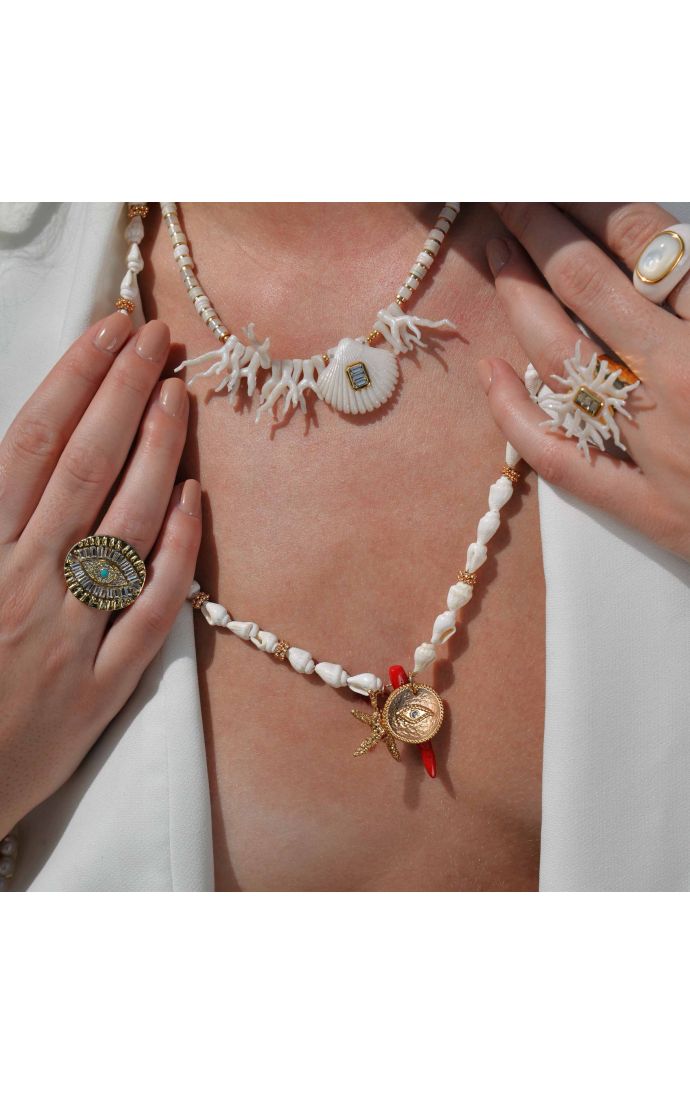 Hipanema Collier Martin Blanc