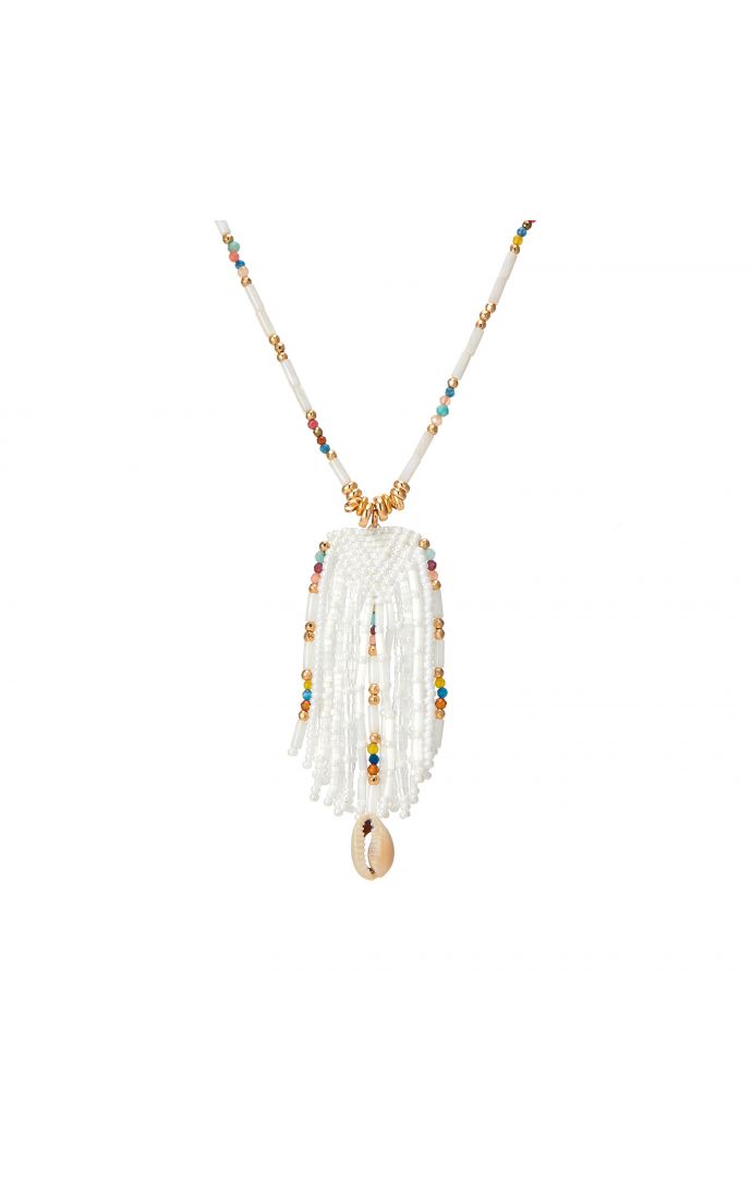 hipanema Collier Merangue Blanc