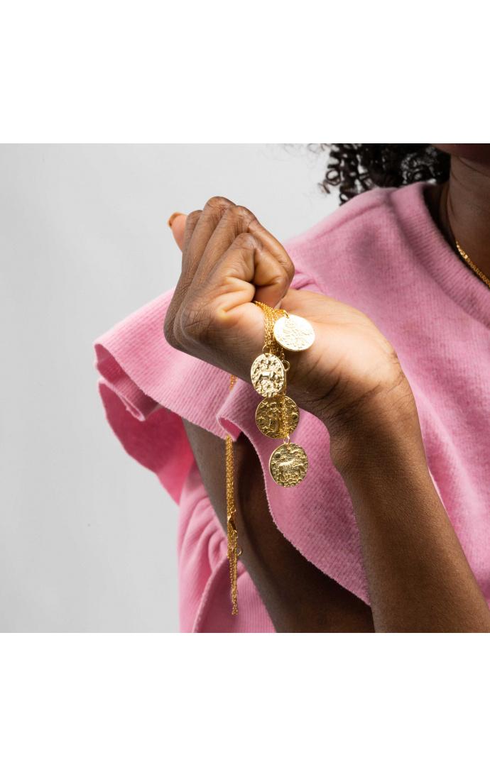 Hipanema Collier Mysign Taureau Doré