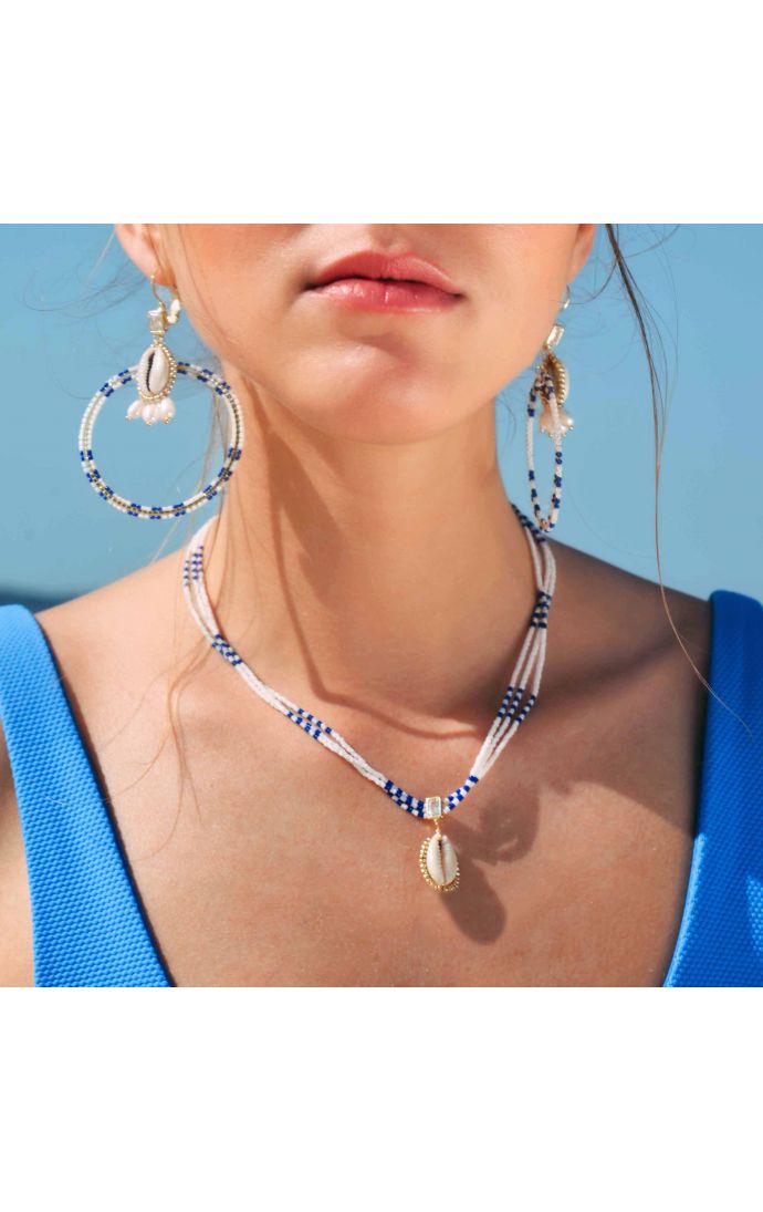 Hipanema Collier Nymphe Blanc