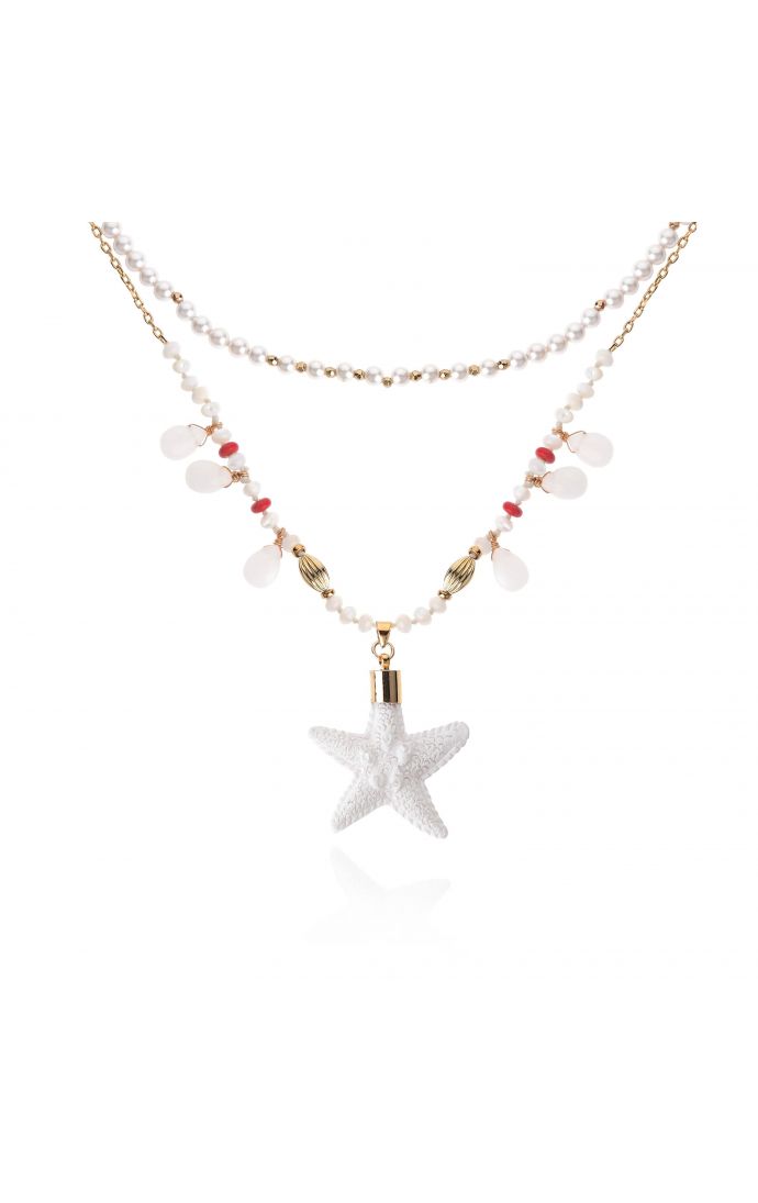 hipanema Collier Odyssee Blanc