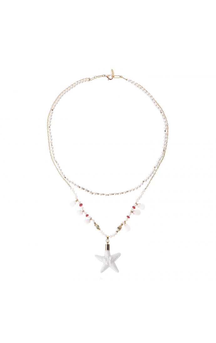 hipanema Collier Odyssee Blanc