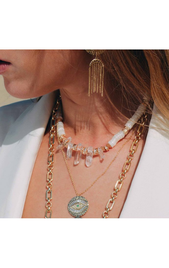 Hipanema Collier Oscar Blanc