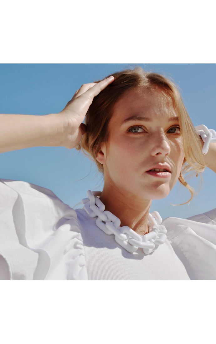 Hipanema Collier Rhymes Blanc