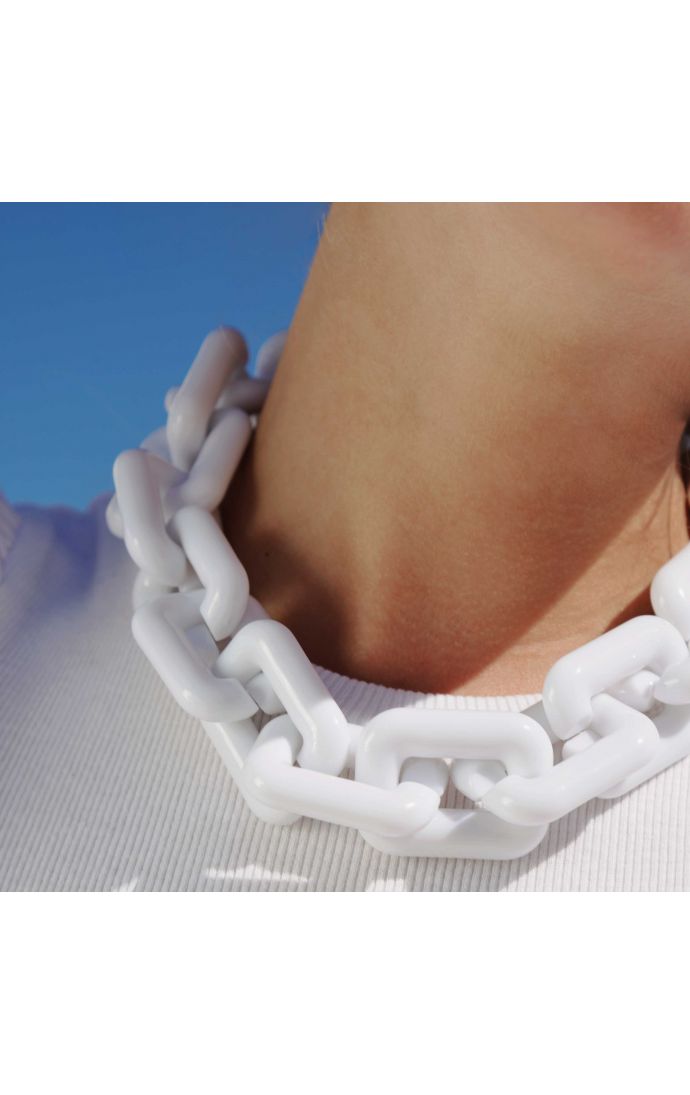 Hipanema Collier Rhymes Blanc