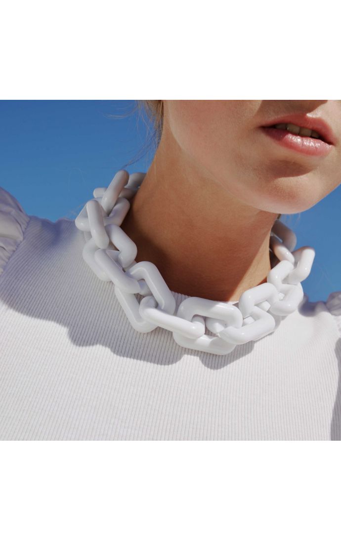 Hipanema Collier Rhymes Blanc