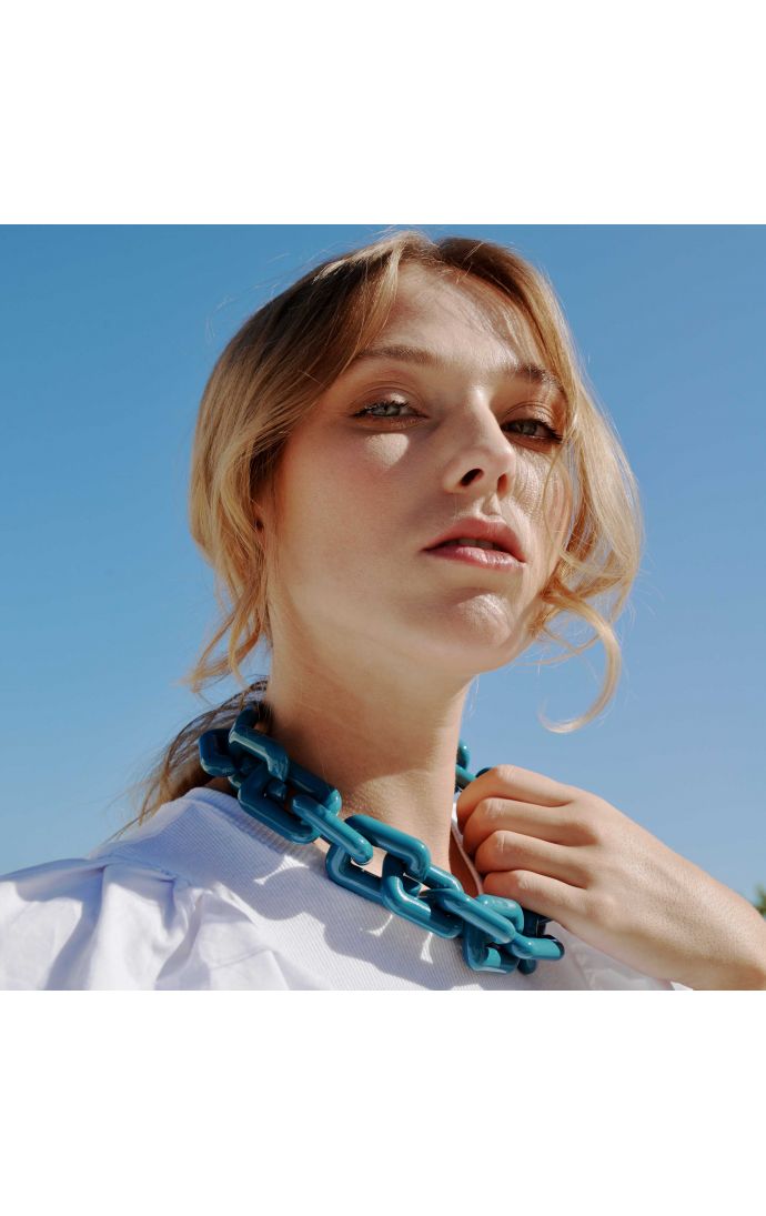 Hipanema Collier Rhymes Bleu