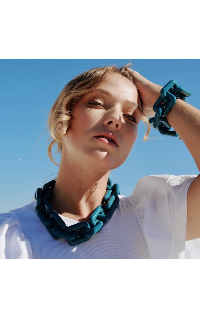 Hipanema Collier Rhymes Bleu