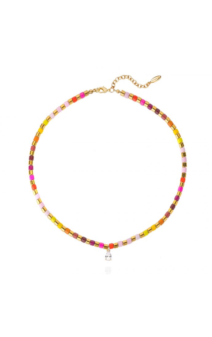 hipanema Collier Sarbakane Rose