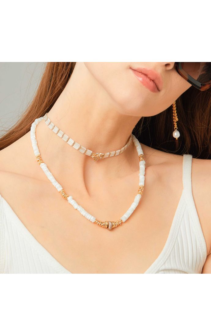 Hipanema Collier Sharky Blanc