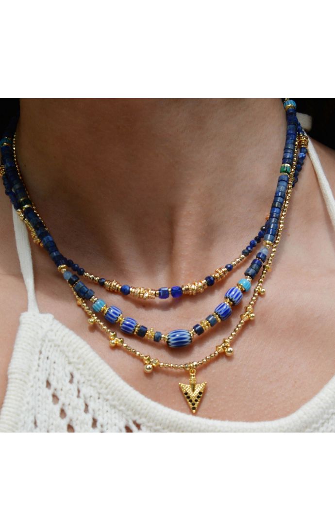 Hipanema Collier Trion Bleu