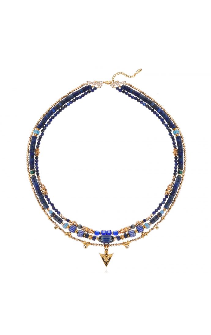 hipanema Collier Trion Bleu