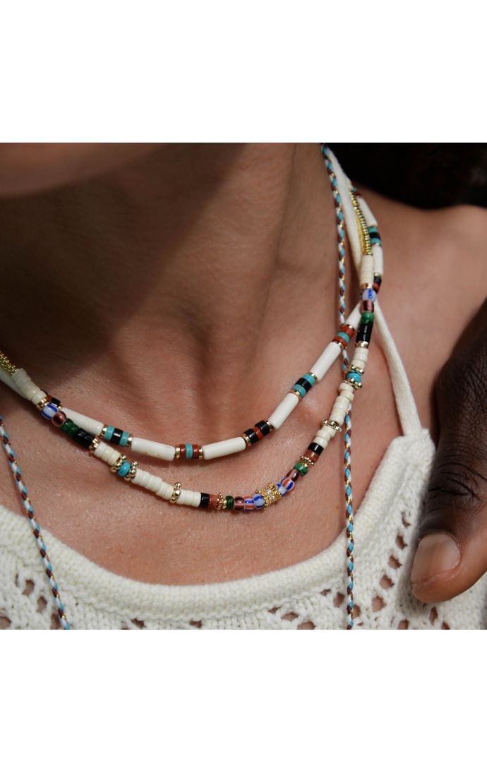 Hipanema Collier Twinsy Crème