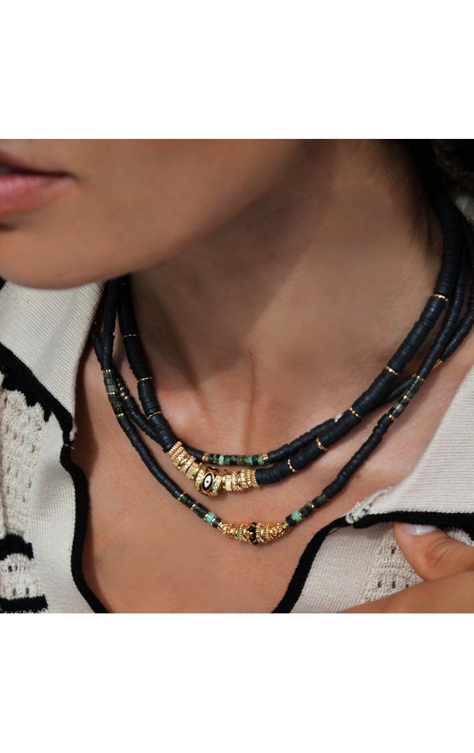 Hipanema Collier Twinsy Noir