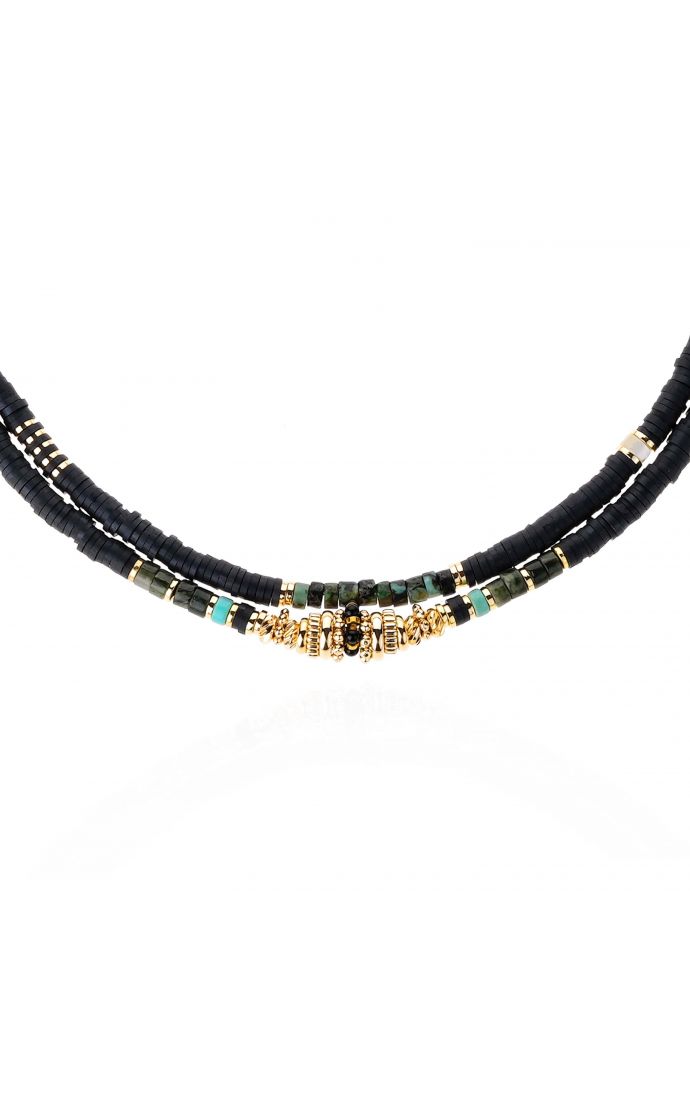 Hipanema Collier Twinsy Noir