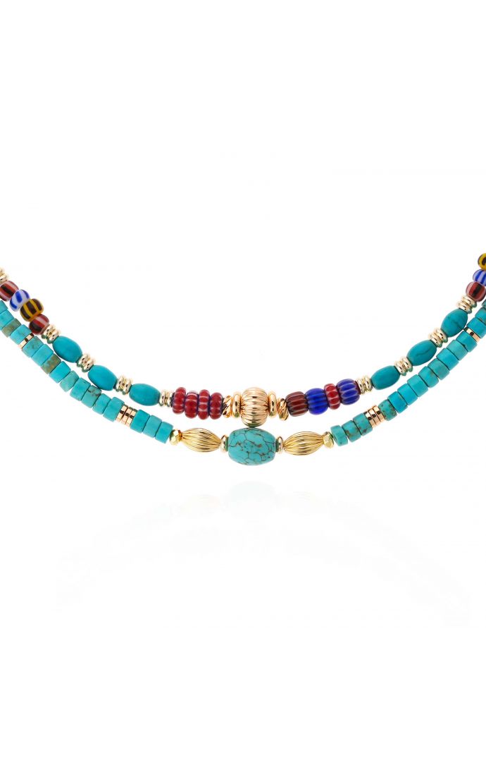 Hipanema Collier Twinsy Rouge