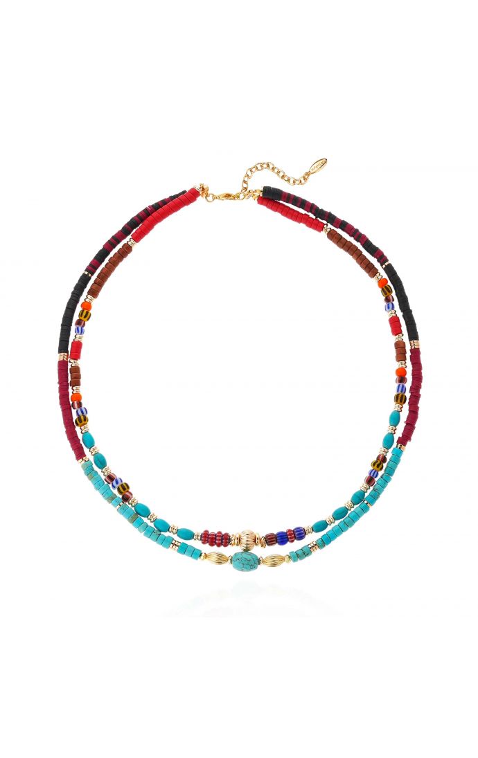 hipanema Collier Twinsy Rouge