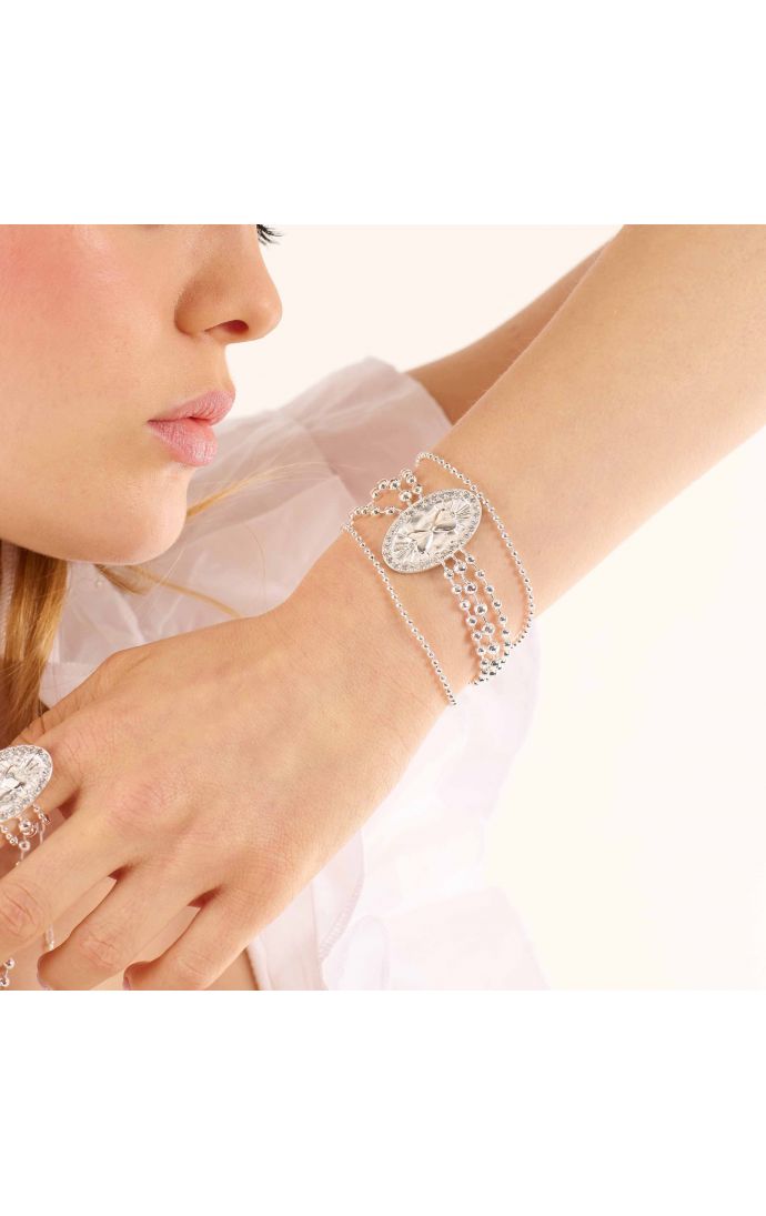 Hipanema Manchette Begining Argenté