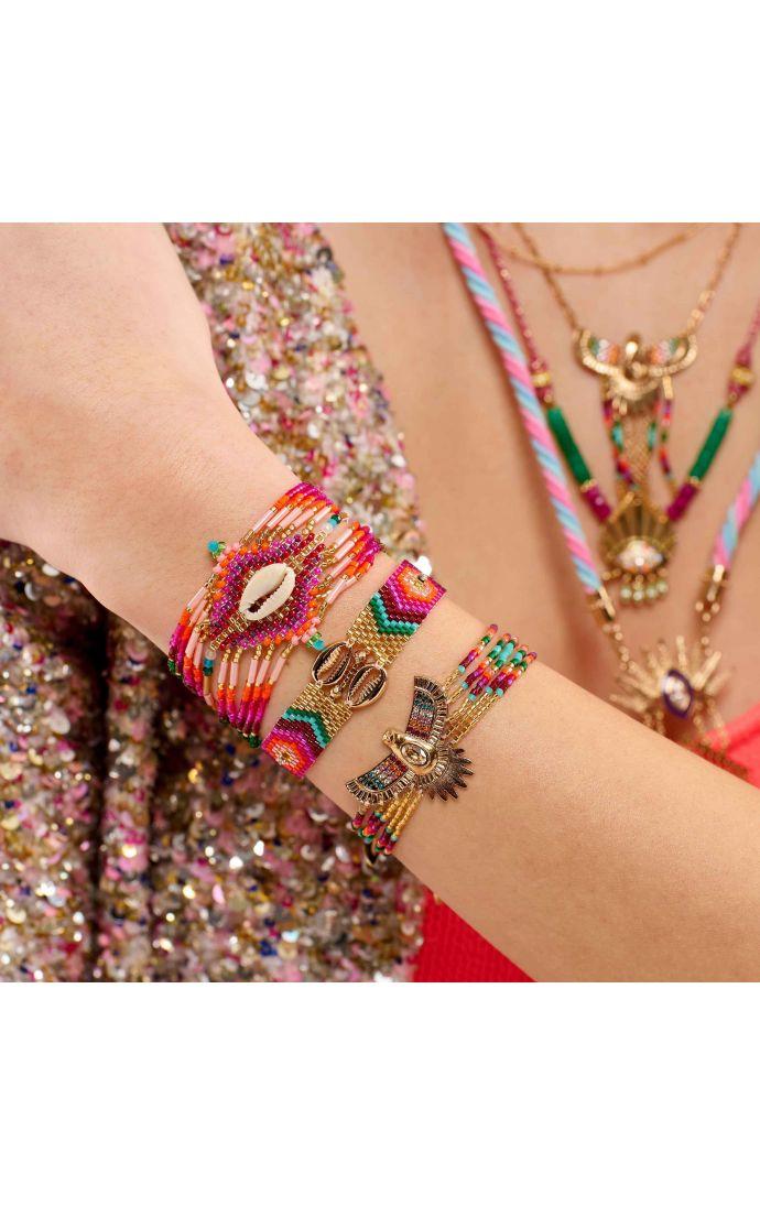 Hipanema Manchette Chokohona Fuschia