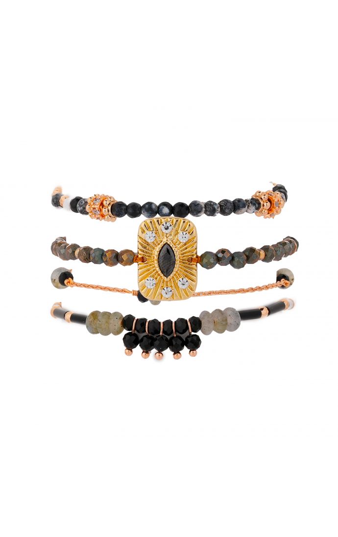 hipanema Manchette Karmelia Noir