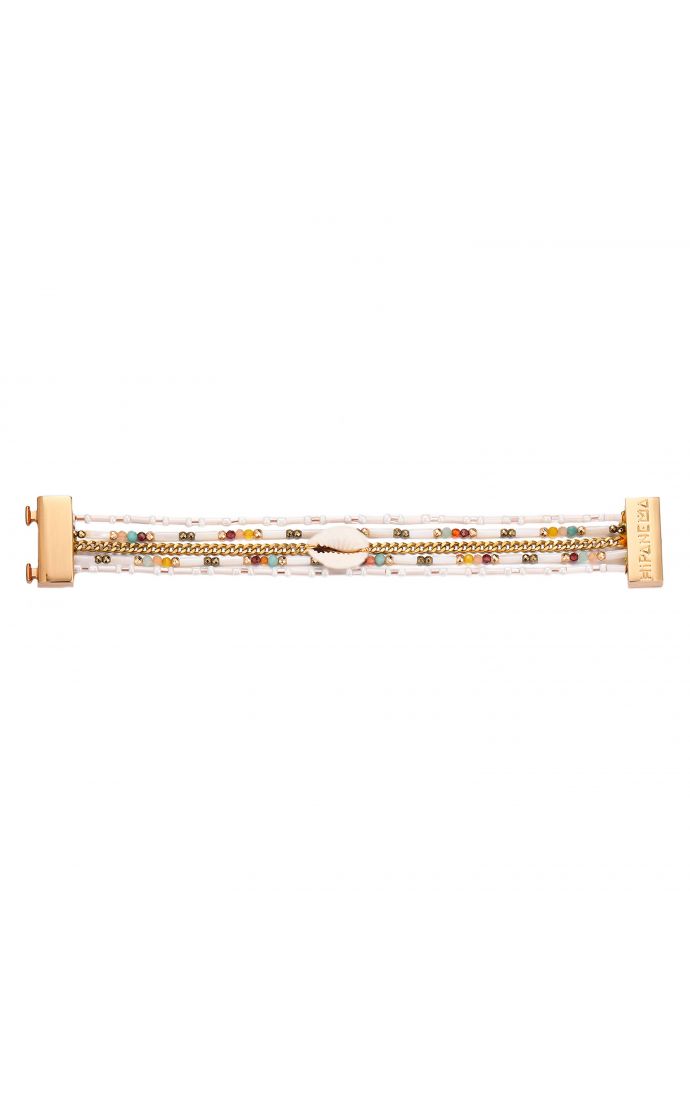 Hipanema Manchette Nusa Blanc