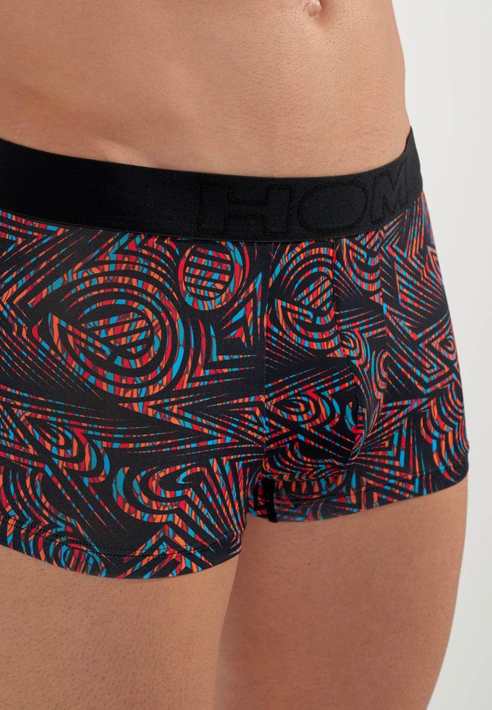 Hom Boxer Court En Couleur Imprimé Noir De La Collection Mode HOM