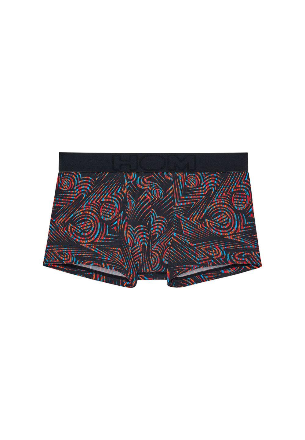 hom Boxer court en couleur imprimé noir de la collection Mode HOM hom Boxer court en couleur imprimé noir de la collection Mode HOM