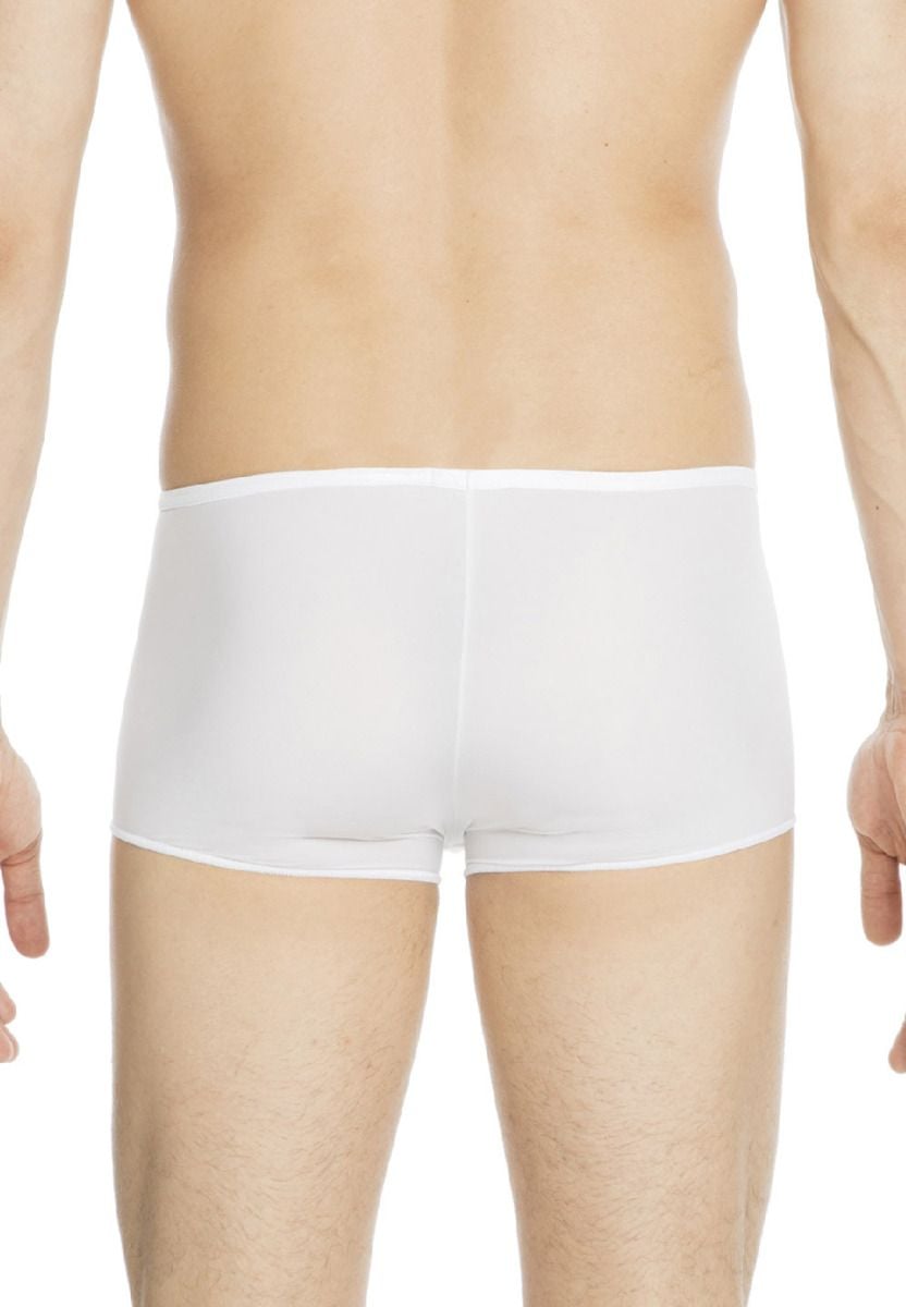 Hom Boxer Court En Couleur White De La HOM Collection Plumes