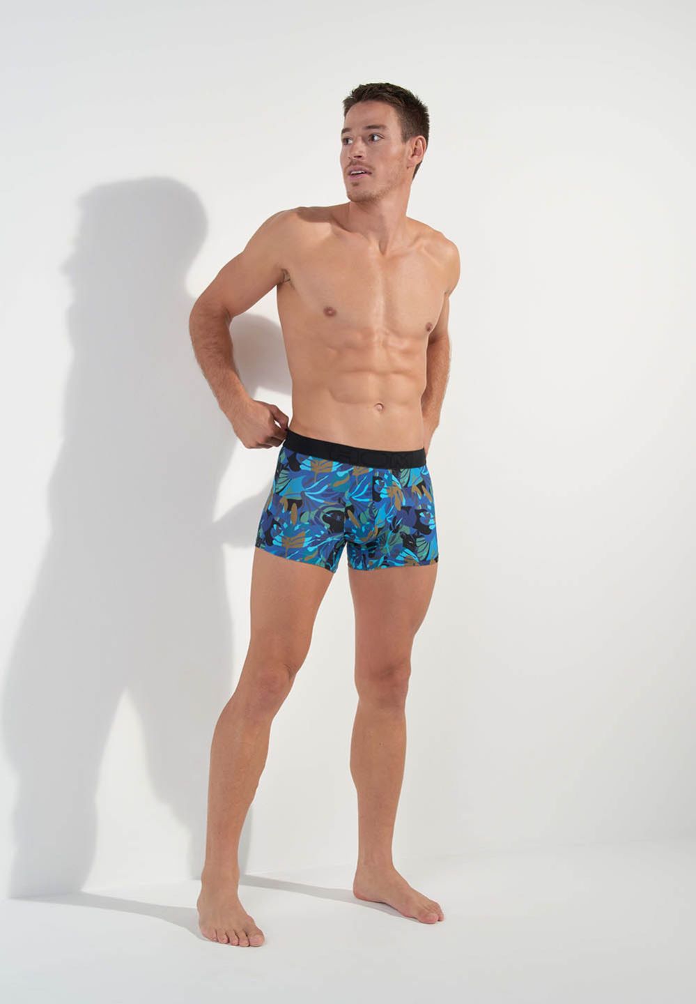 Hom Boxer En Couleur Imprimé Noir De La Collection Mode HOM