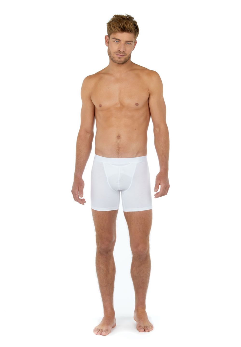 Hom Boxer Long En Couleur White De La HOM Collection HO1