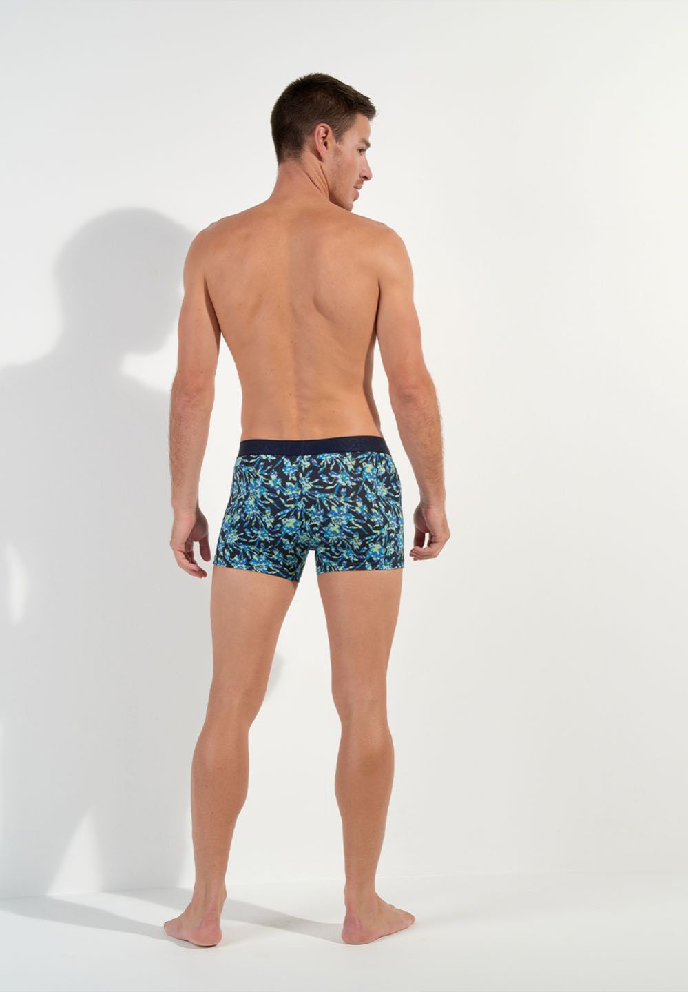 Hom Boxer Pour Homme En Couleur Imprimé Marine De La Collection Mode HOM