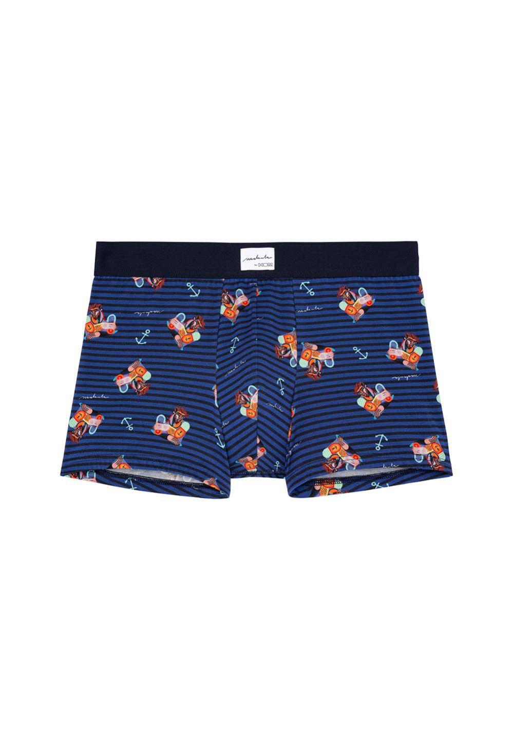 hom Boxer pour homme en couleur imprimé marine de la collection Mode HOM