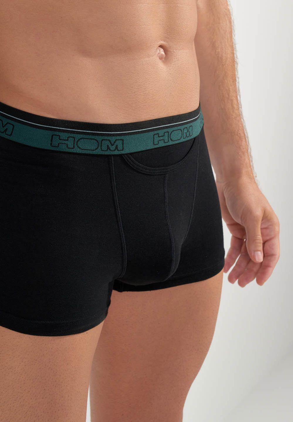 Hom Lot De 3 Boxers HO1 En Couleur Noir De La Collection Basic HOM