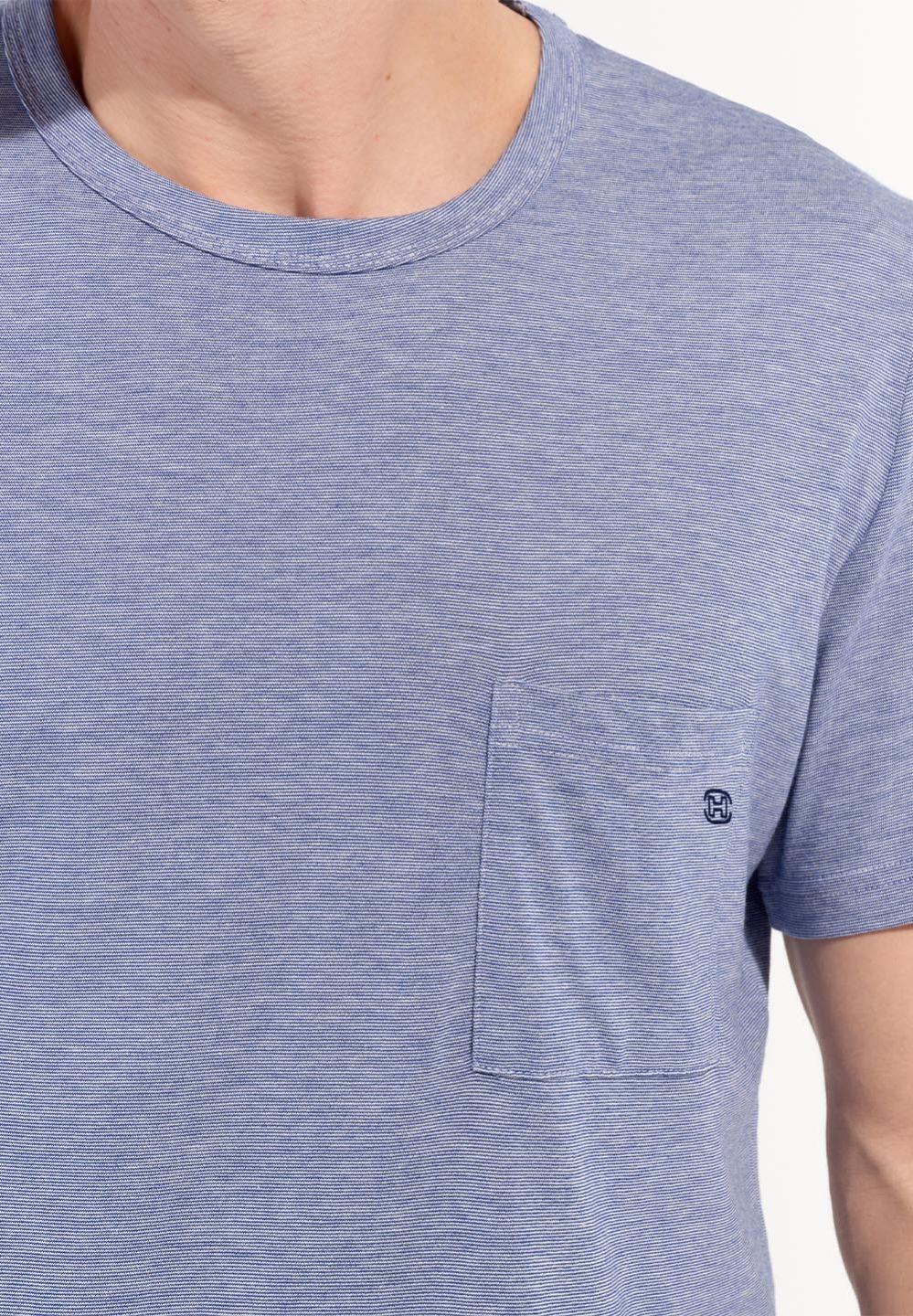 Hom Pyjama Court En Couleur Marine De La Collection Mode HOM