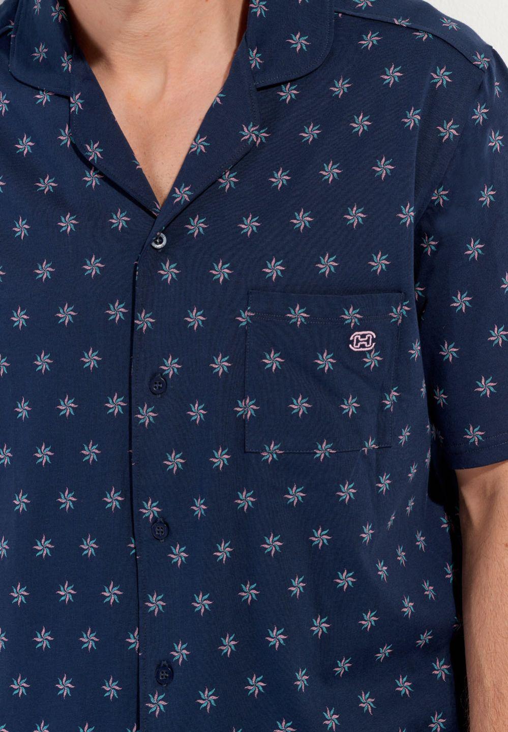 Hom Pyjama D'été En Coton INDIO - HOM Pyjama Court Pour Homme