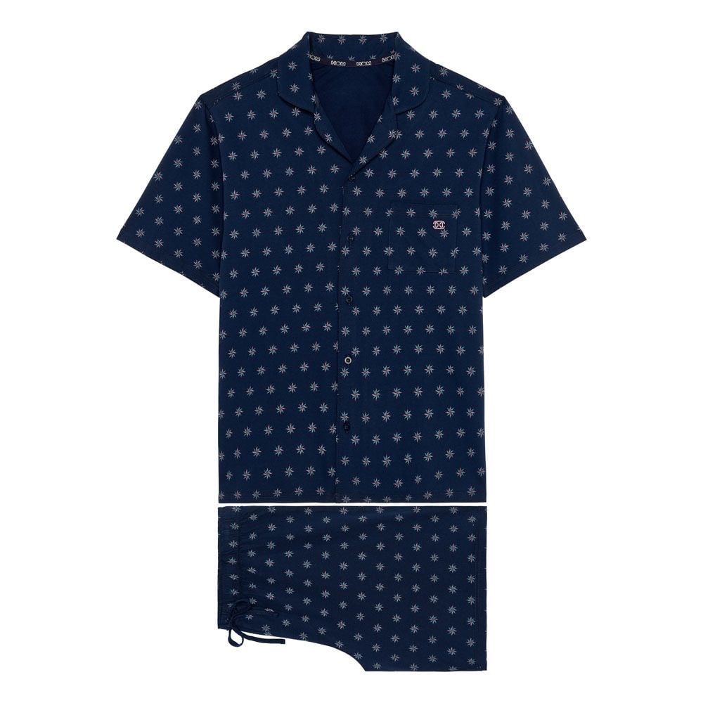 hom Pyjama d'été en coton INDIO - HOM Pyjama court pour homme hom Pyjama d'été en coton INDIO - HOM Pyjama court pour homme