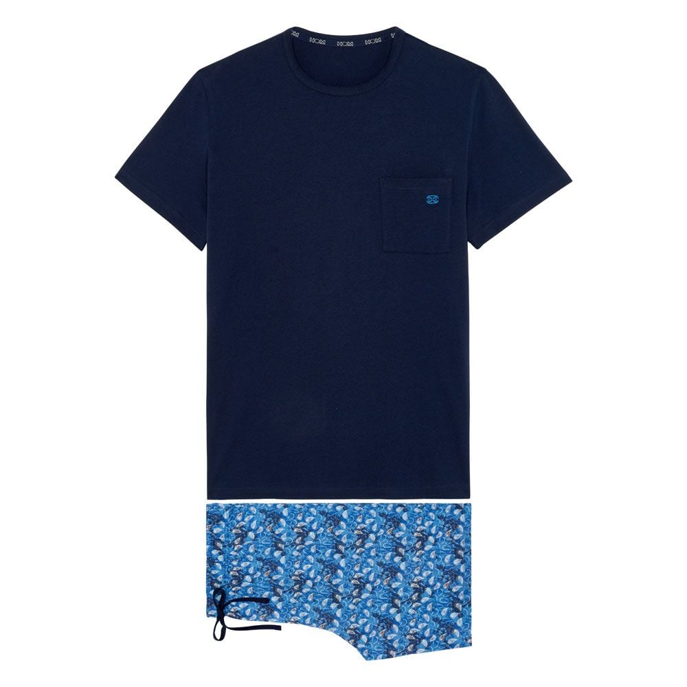 hom Pyjama d'été en coton VIBE - HOM Pyjama court pour homme hom Pyjama d'été en coton VIBE - HOM Pyjama court pour homme