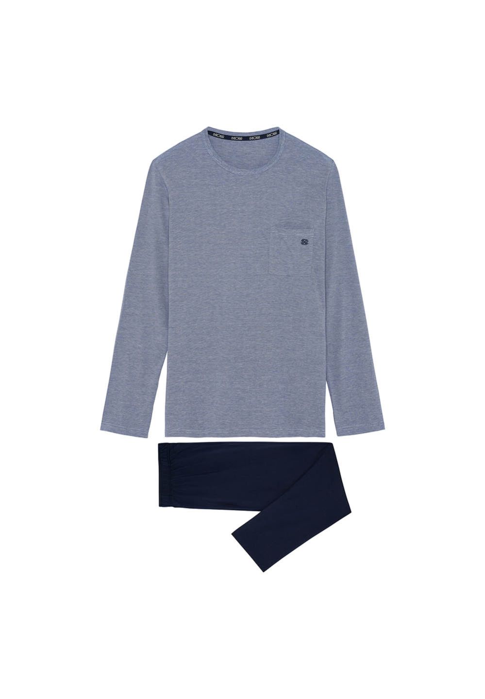 hom Pyjama long pour homme en couleur marine de la collection Mode HOM