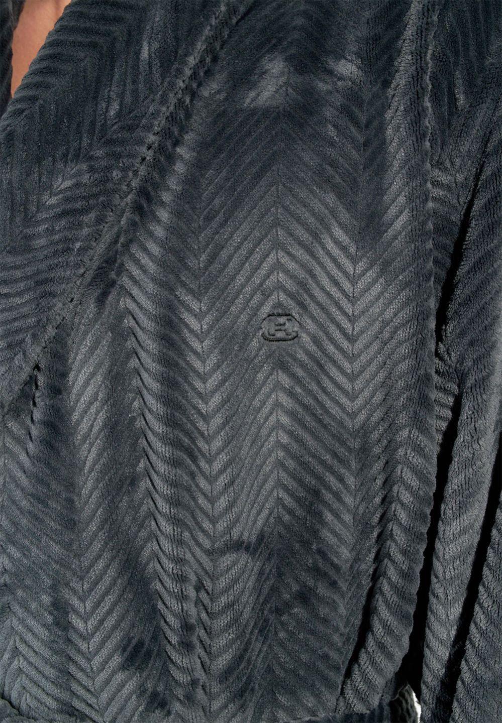 Hom Robe De Chambre Courte En Couleur Gris De La Collection Mode HOM