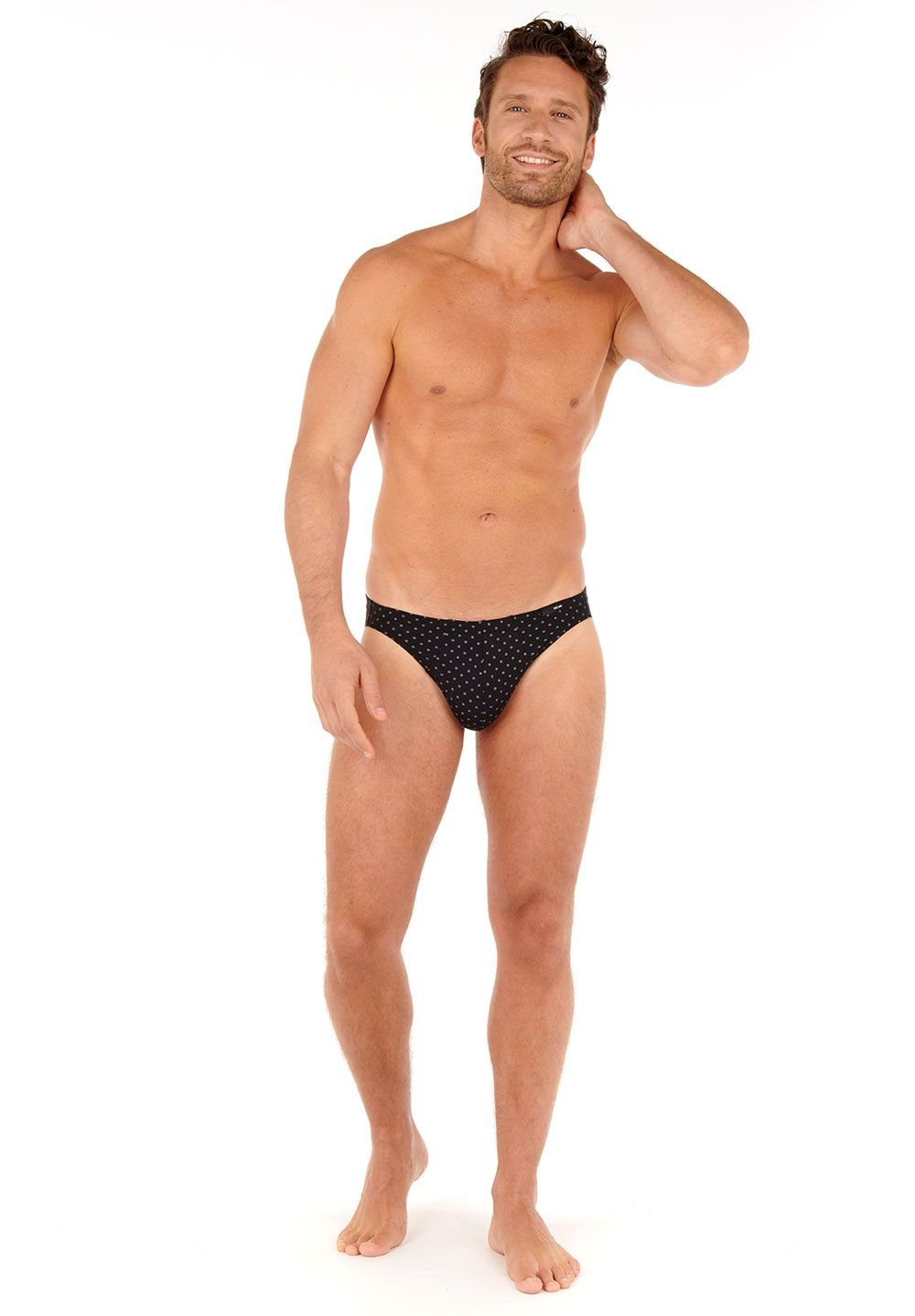 Hom Slip Micro En Couleur Black Print De La HOM Collection Max