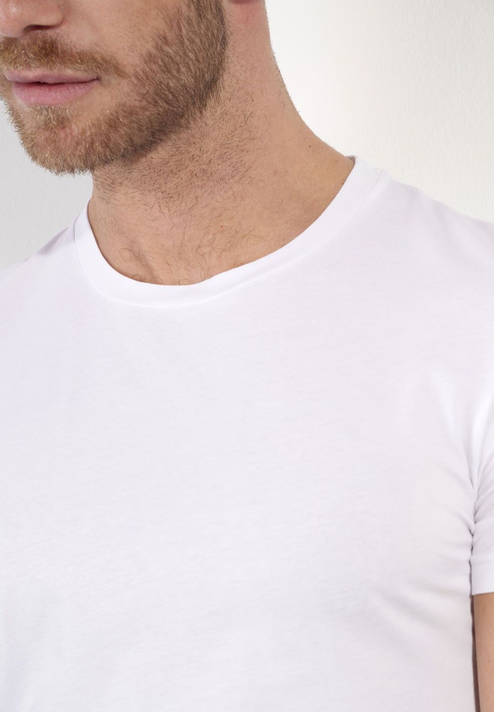 Hom T-shirt Col Rond En Couleur White De La HOM Collection Supreme Cotton