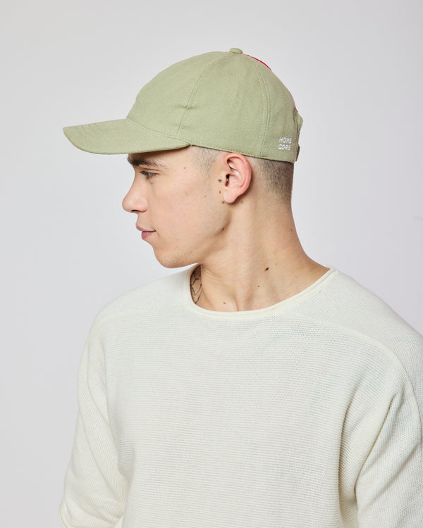 homecore BARRY CANVAS SWAMP GREEN CAP