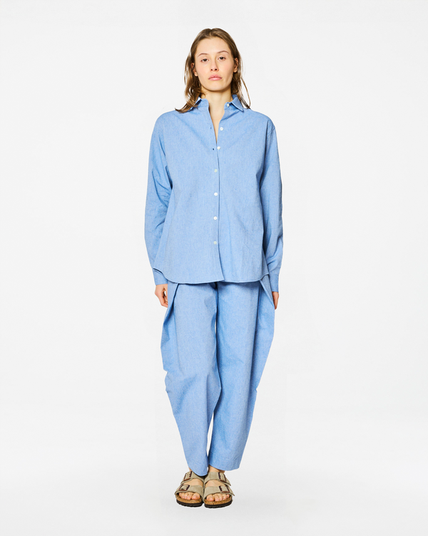Homecore CHEMISE BOYFRIEND CHAMBRAY LIGHT BLUE