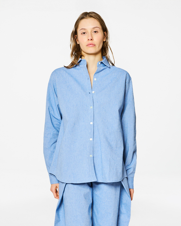 homecore CHEMISE BOYFRIEND CHAMBRAY LIGHT BLUE