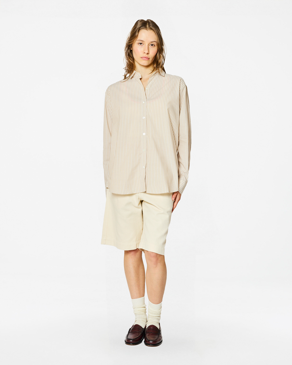 Homecore CHEMISE BOYFRIEND DAISY WHITE STRIPES