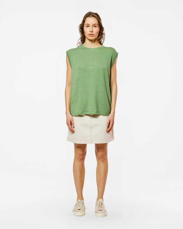 Homecore DÉBARDEUR TOM LINEN SWAMP GREEN