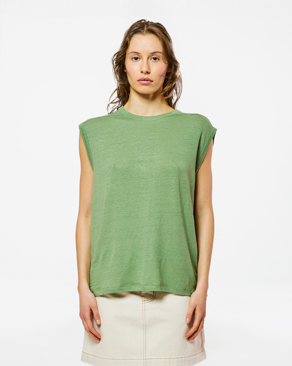 homecore DÉBARDEUR TOM LINEN SWAMP GREEN