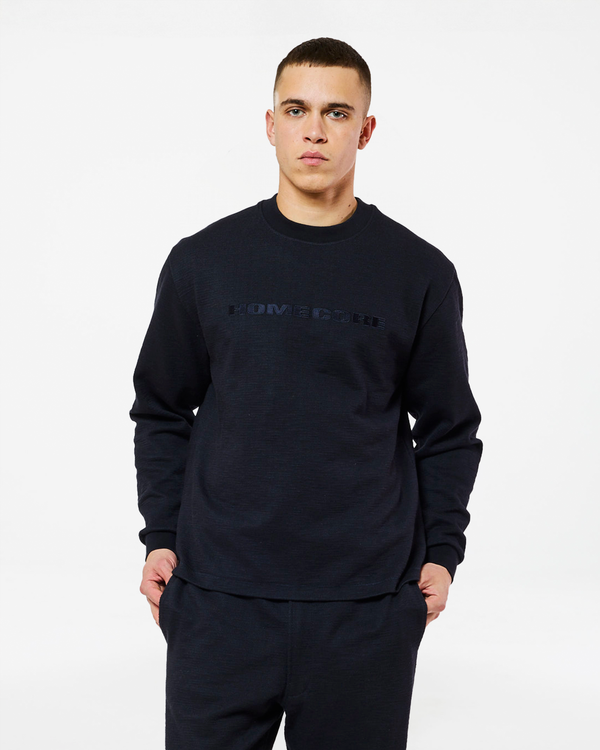 homecore EARL GRAINE DARK NAVY SWEATSHIRT