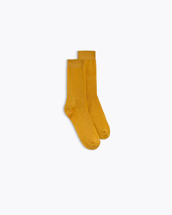 homecore FINE COTTON GOLDEN BEIGE SOCKS